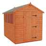 10 X 8 Tongue And Groove Apex Shed With 4 Windows And Single Door (12mm Tongue And Groove Floor And Roof)