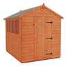 12 X 8 Tongue And Groove Apex Shed With 6 Windows And Single Door (12mm Tongue And Groove Floor And Roof)