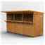 12 x 4 Premium Tongue And Groove Market Kiosk Bar - Single Door - 12mm Tongue And Groove Floor And Roof