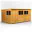 14 x 8 Premium Tongue And Groove Pent Shed - Single Door - 6 Windows - 12mm Tongue And Groove Floor And Roof