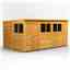 14 x 8 Premium Tongue And Groove Pent Shed - Double Doors - 6 Windows - 12mm Tongue And Groove Floor And Roof