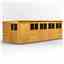 20 X 8 Premium Tongue And Groove Pent Shed - Single Door - 10 Windows - 12mm Tongue And Groove Floor And Roof
