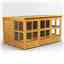 12 x 8 Premium Tongue And Groove Pent Potting Shed - Single Door - 20 Windows - 12mm Tongue And Groove Floor And Roof
