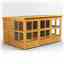 12 x 8 Premium Tongue and Groove Pent Potting Shed - Double Door - 20 Windows - 12mm Tongue and Groove Floor and Roof	