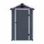4 x 3 (1.34m x 1.04m) Single Door Apex Plastic Shed - Dark Grey