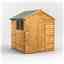 6 x 6 Overlap Apex Shed - Single Door - 2 Windows - 12mm Tongue and Groove Floor and Roof