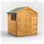 6 x 6 Overlap Apex Shed - Single Door - 2 Windows - 12mm Tongue and Groove Floor and Roof