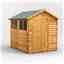 8 x 6 Overlap Apex Shed - Single Door - 4 Windows - 12mm Tongue and Groove Floor and Roof