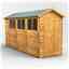 14 x 4 Overlap Apex Shed - Single Door -  6 Windows - 12mm Tongue and Groove Floor and Roof