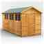 14 x 6 Overlap Apex Shed - Double Doors -  6 Windows - 12mm Tongue and Groove Floor and Roof