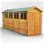 18 x 4 Overlap Apex Shed - Double Doors -  8 Windows - 12mm Tongue and Groove Floor and Roof