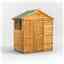 4 x 6 Overlap Apex Shed - Double Doors - 2 Windows - 12mm Tongue and Groove Floor and Roof