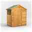 4 x 6 Overlap Apex Shed - Single Door - 2 Windows - 12mm Tongue and Groove Floor and Roof