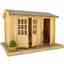 12ft x 8ft Storage 44mm Log Cabin With Double Glazing (19mm Tongue and Groove Floor and Roof) (3550x2350)