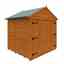 5 x 6 Tongue and Groove Apex Bike Shed (12mm Tongue and Groove Floor and Apex Roof)