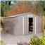 Cheshire 10 x 12 Metal Apex Shed – Light Grey