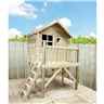 5 X 7 Jake Wooden Tower Platform Playhouse With Apex Roof, Single Door And Window