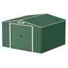 OOS - BACK JULY/AUGUST 2022 - 10 X 10 Value Apex Metal Shed - Green (3.22m X 3.02m)