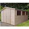 15 X 10 - Tongue And Groove - Wooden Garden Shed / Workshops - 12mm Tongue And Groove Floor And Roof