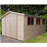 20 x 10 (5.99m x 2.99m) - Tongue And Groove - Wooden Garden Shed / Workshop - 12mm Tongue And Groove Floor 