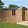 13 x 7 - Tongue And Groove - Pressure Treated Apex Shed - 12mm Tongue And Groove Floor