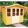 7 X 5 - Premier Wooden Summerhouse - Central Double Doors - 12mm T&g Walls & Floor