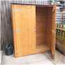 2 X 4 (0.64m X 1.22m) - Tongue And Groove - Pent Garden Store - Double Doors - 11mm Solid Osb Floor (core)