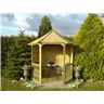 6ft x 7ft Tongue And Groove Summerhouse Arbour (12mm Tongue And Groove Floor And Roof) (pressure Treated)