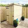 3 X 4 Windowless Pressure Treated Tongue And Groove Pent Shed With Single Door (please Select Left Or Right Door)