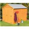 8 X 6 - Overlap Dip Treated - Apex Garden Shed - Windowless - Double Doors