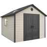 OOS - AWAITING RETURN TO STOCK DATE - 11 X 11 Life Plus Plastic Apex Shed With Plastic Floor + 2 Windows (3.37m X 3.37m)