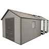 11 X 21 Life Plus Plastic Apex Shed With Plastic Floor + 6 Windows (3.37m X 6.41m)