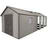 OOS -  AWAITING RETURN TO STOCK DATE - 11 X 26 Life Plus Plastic Apex Shed With Plastic Floor + 8 Windows (3.37m X 7.93m)