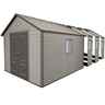 11 X 26 Life Plus Plastic Apex Shed With Plastic Floor + 8 Windows (3.37m X 7.93m)