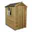 6 x 4 (1.9m x 1.3m) Pressure Treated Tongue And Groove Apex Shed With Single Door And 1 Window