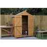 3 X 5 (1m X 1.6m) Windowless Overlap Apex Shed With Single Door - Modular - *door Is On The 5ft Side