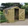 8ft x 6ft Pressure Treated Tongue And Groove Apex Shed (2.5m x 2.1m)