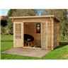 3.0m X 2.0m Pent Log Cabin (single Glazing) + 28mm Machined Logs **includes Free Shingles**