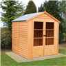 6 X 6 - Value Overlap Summerhouse - Double Doors - 11mm Osb Floor & Roof