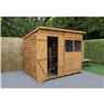 8 x 6 Dip Treated Pent Overlap Shed (2.4m x 1.9m) - Modular - Core