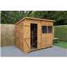 8 X 6 Dip Treated Pent Overlap Shed (2.4m X 1.9m) - Modular - Core