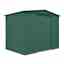 8 X 3 Premier Easyfix – Apex – Metal Shed - Heritage Green (2.45m X 0.92m)