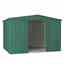 10 X 6 Premier Easyfix – Apex – Metal Shed - Heritage Green (3.07m X 1.85m)