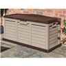 Deluxe Mocha Plastic Storage Box/bench