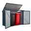 5 X 3 Premier Easyfix – Pent – Double Bin Store -Anthracite Grey (1.74m X 1.01m)